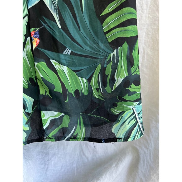 Elli White Green and Black Tropical Hummingbird Print Maxi Dress - Picture 10 of 14